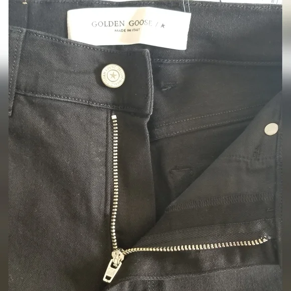 Golden Goose Skinny High Rise Jeans Size 28 Black - Picture 3 of 10